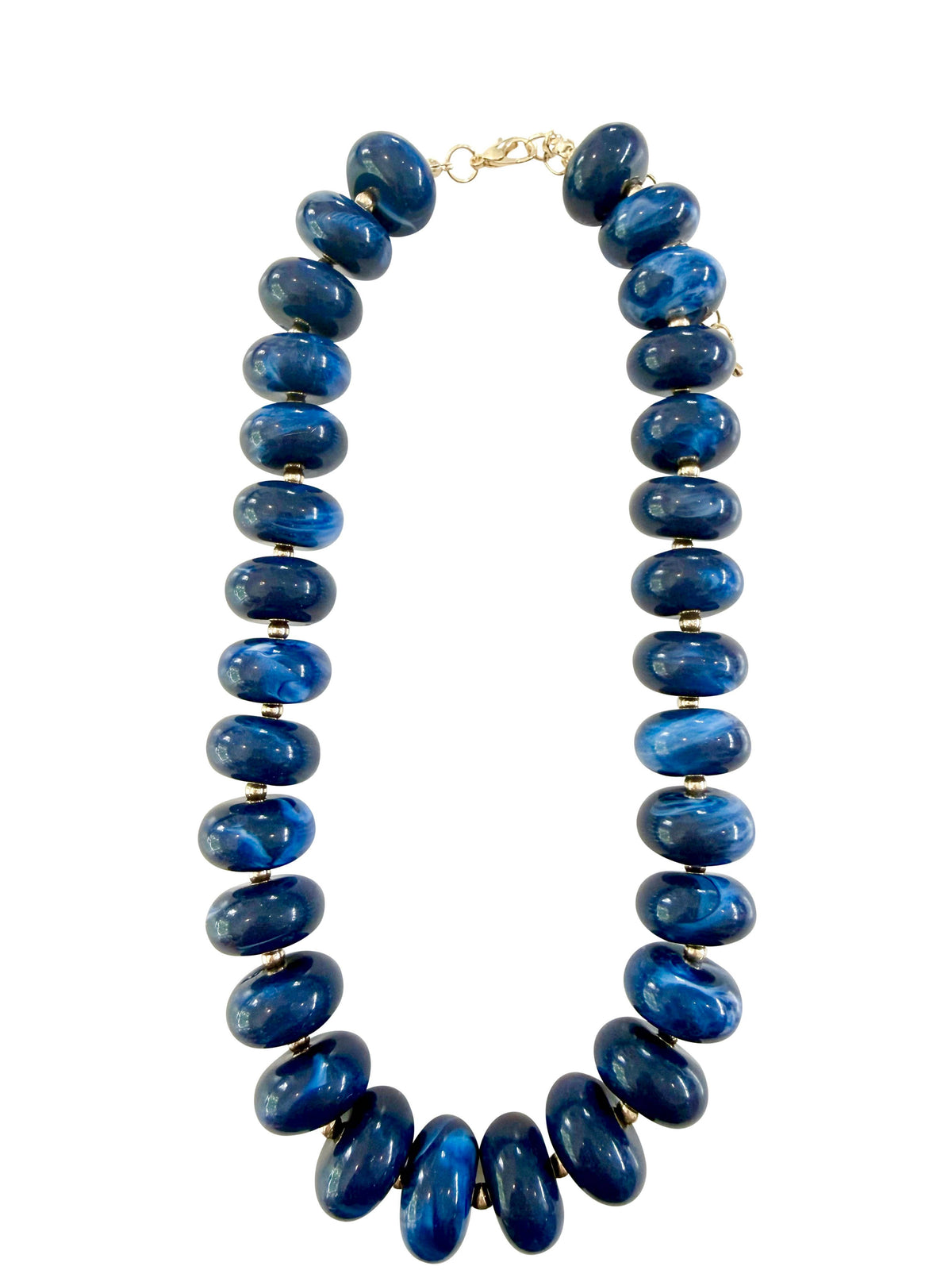 Liberty Beaded Necklace- Navy