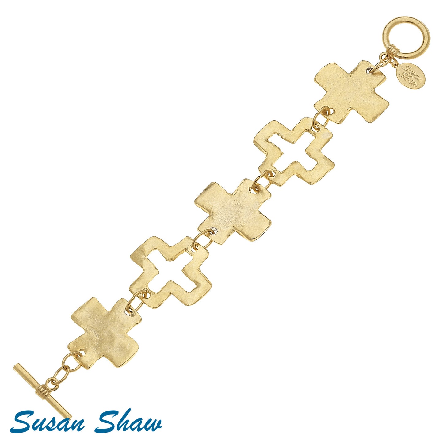 Linked Cross Bracelet