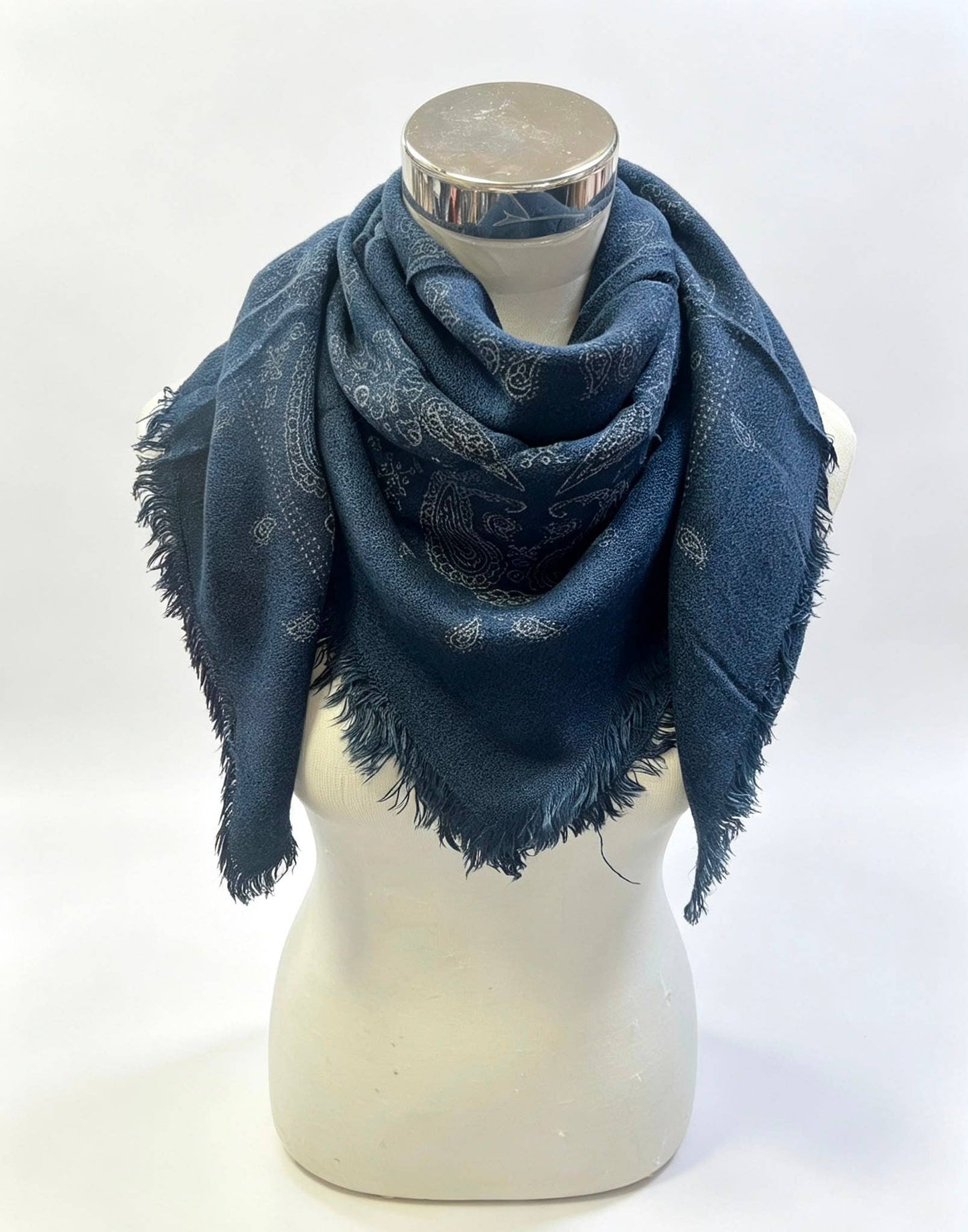 Blue Paisley Scarf