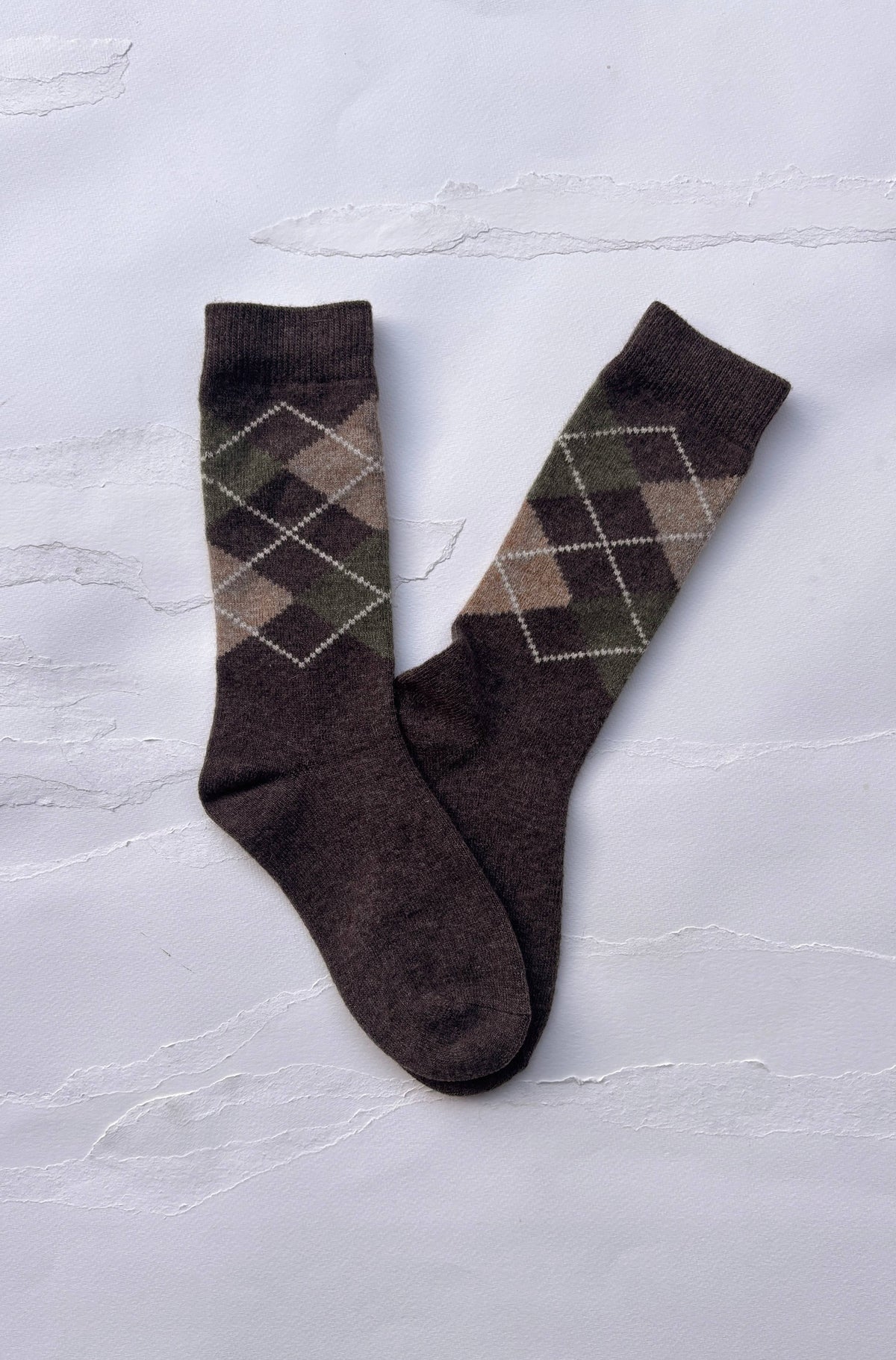 Classic Argyle Crew Socks