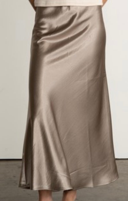 Midi Satin Skirt