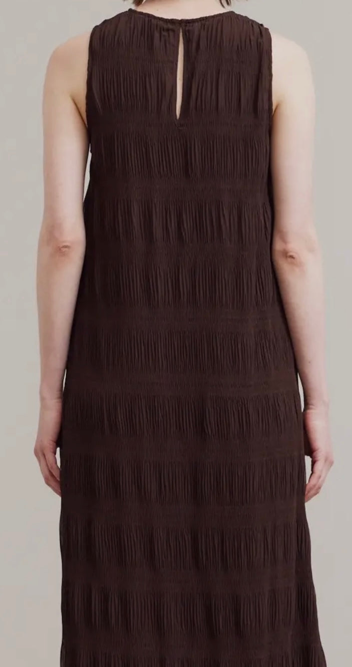 Puckered Chiffon Dress
