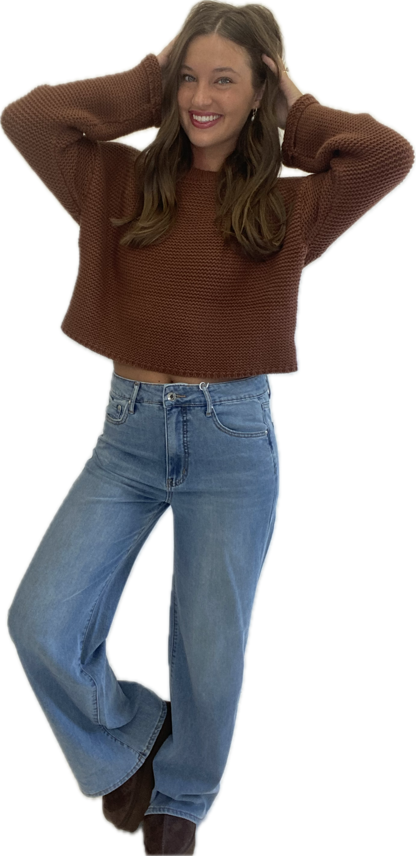 Textured Knit Sweater