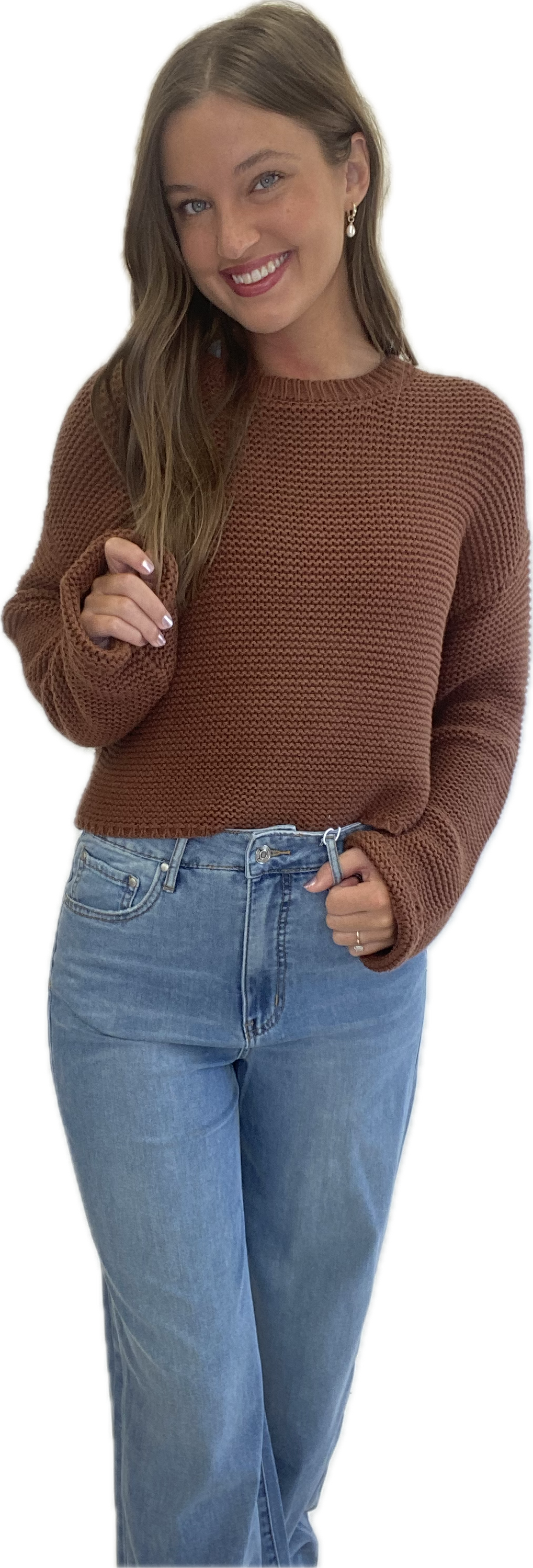Textured Knit Sweater