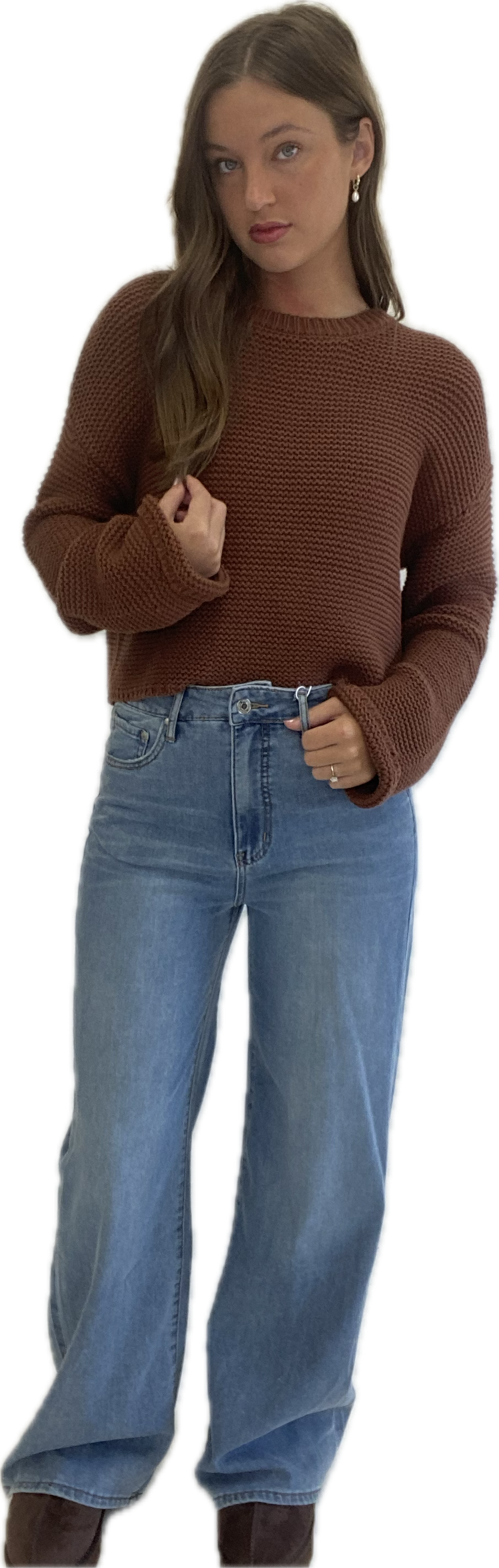 Textured Knit Sweater