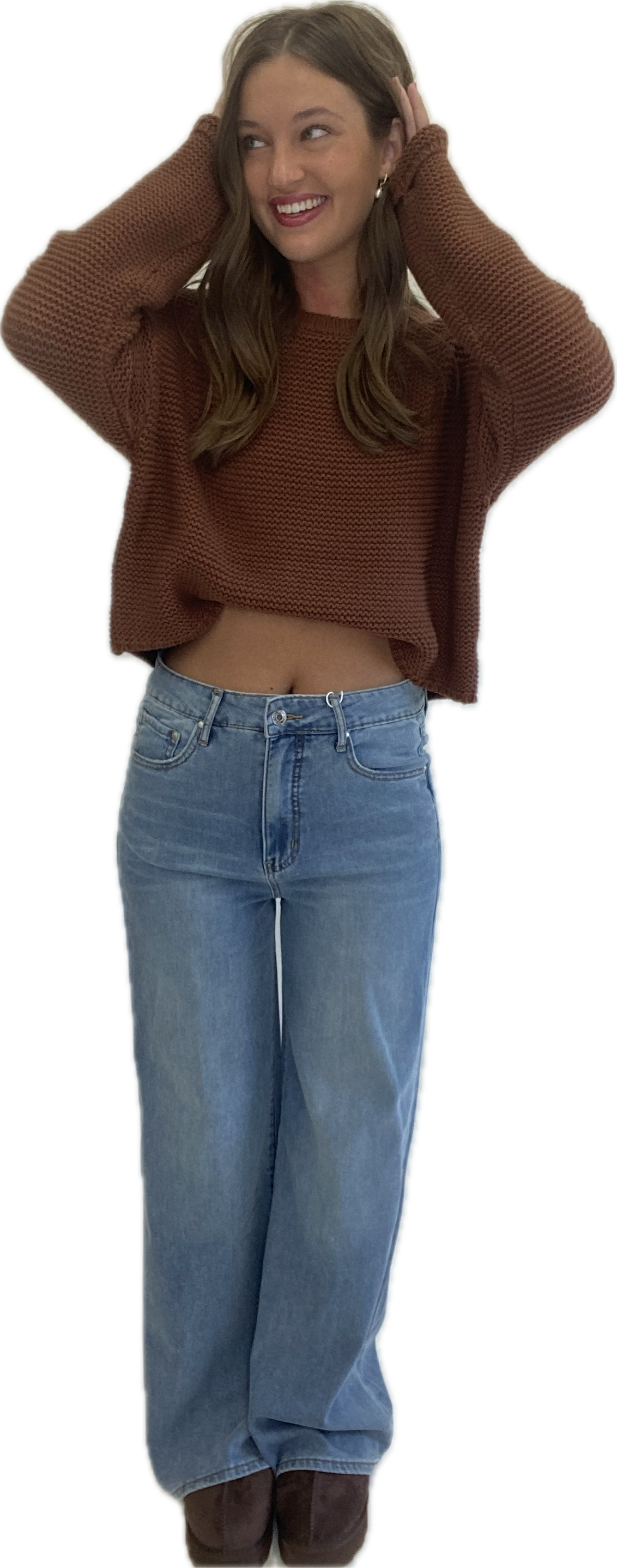 Textured Knit Sweater