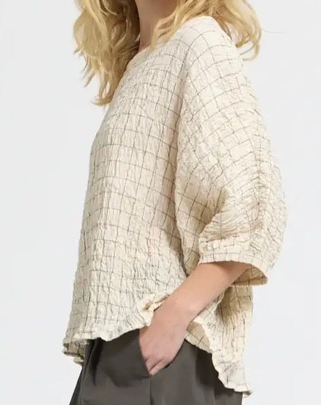 Boat Neck Gauze Top
