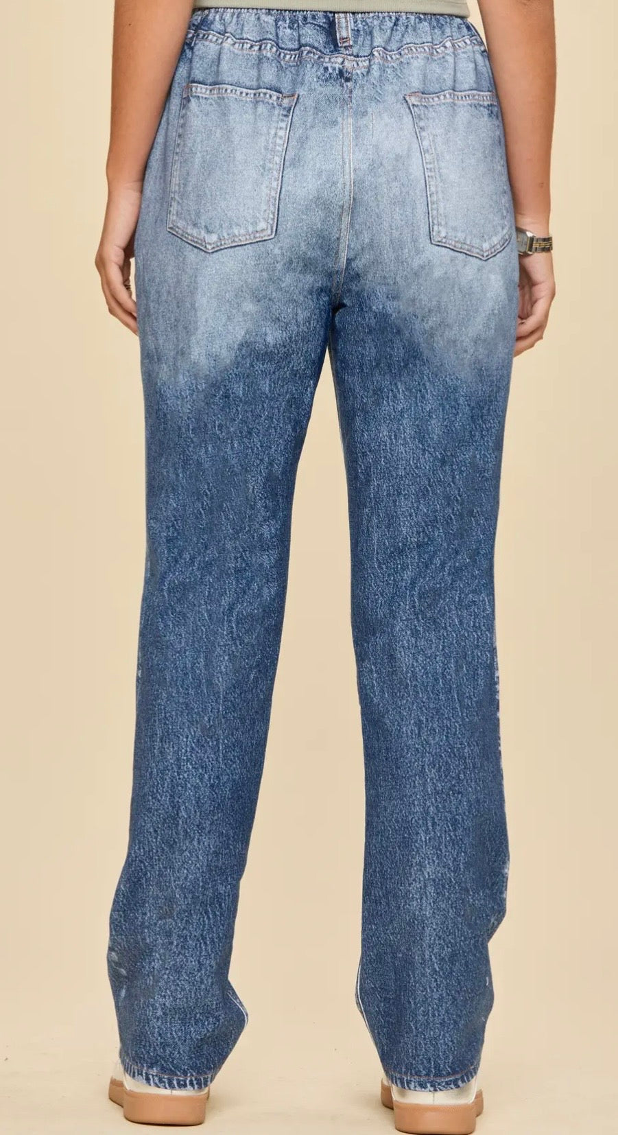 Straight Leg Sweatpant Denim