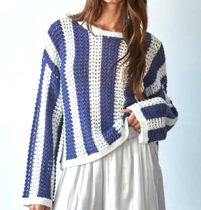 Vertical Stripe Sweater
