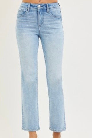 High Rise Straight Jeans