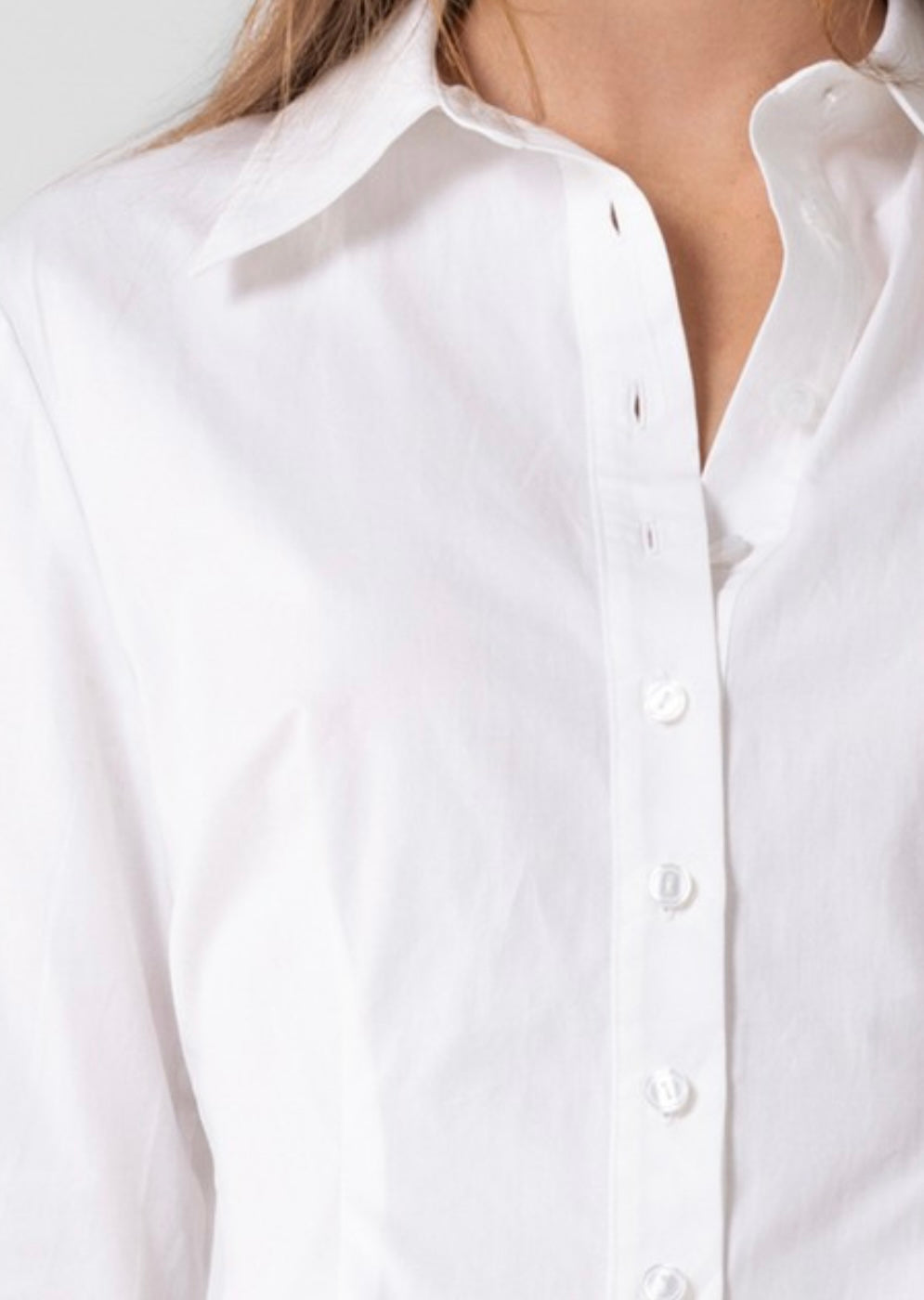 3/4 Sleeve Crop Shirt