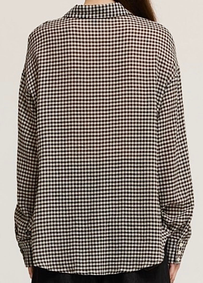 Black Gingham Shirt