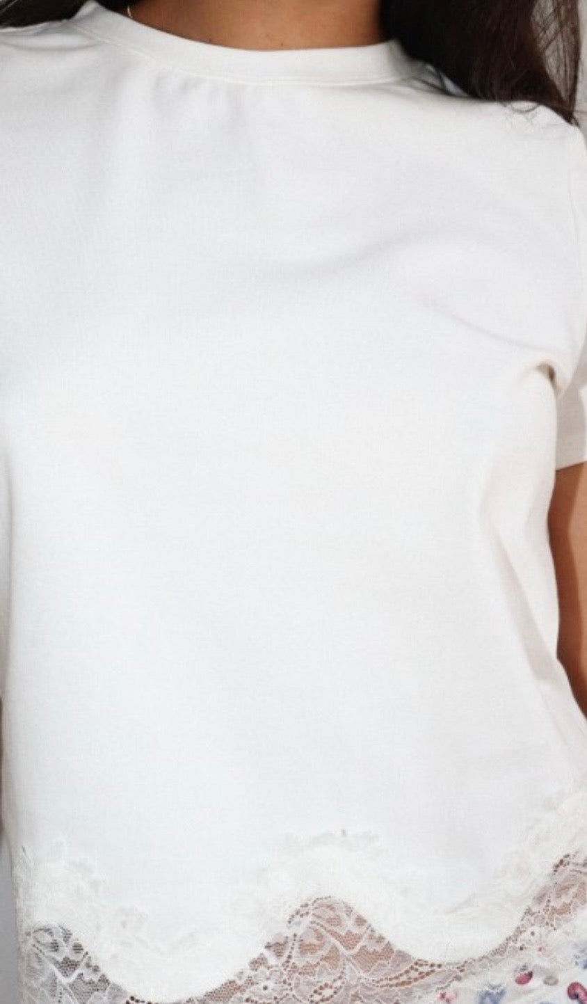 Lace Trim Tee