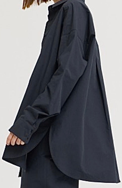 Oversized Navy Shirt