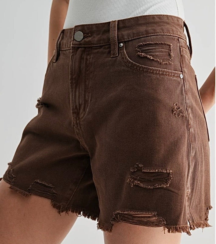 Chocolate Boyfriend Shorts