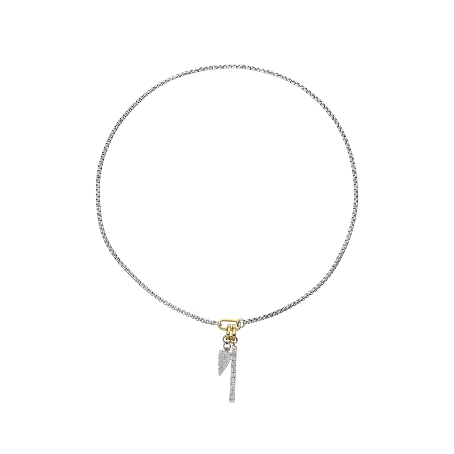 Link Box Bar Necklace