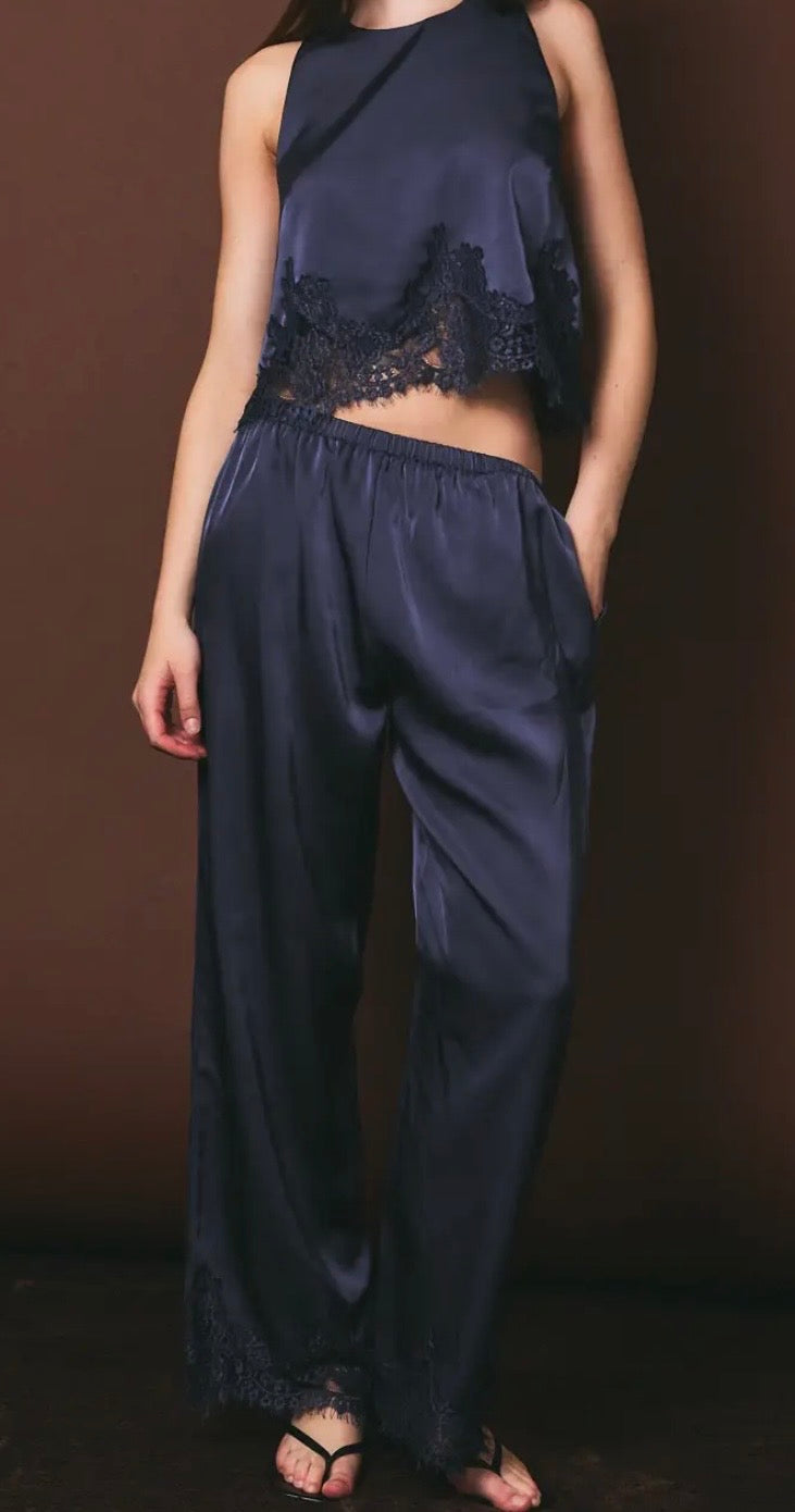 Satin & Lace Halter