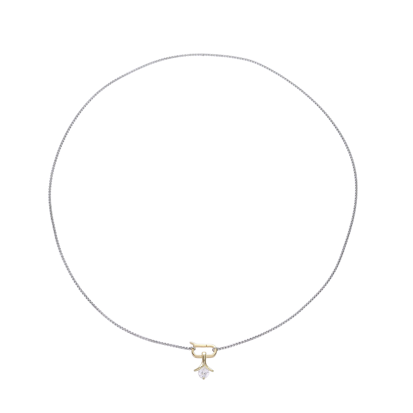 SOLITAIRE LILY NECKLACE