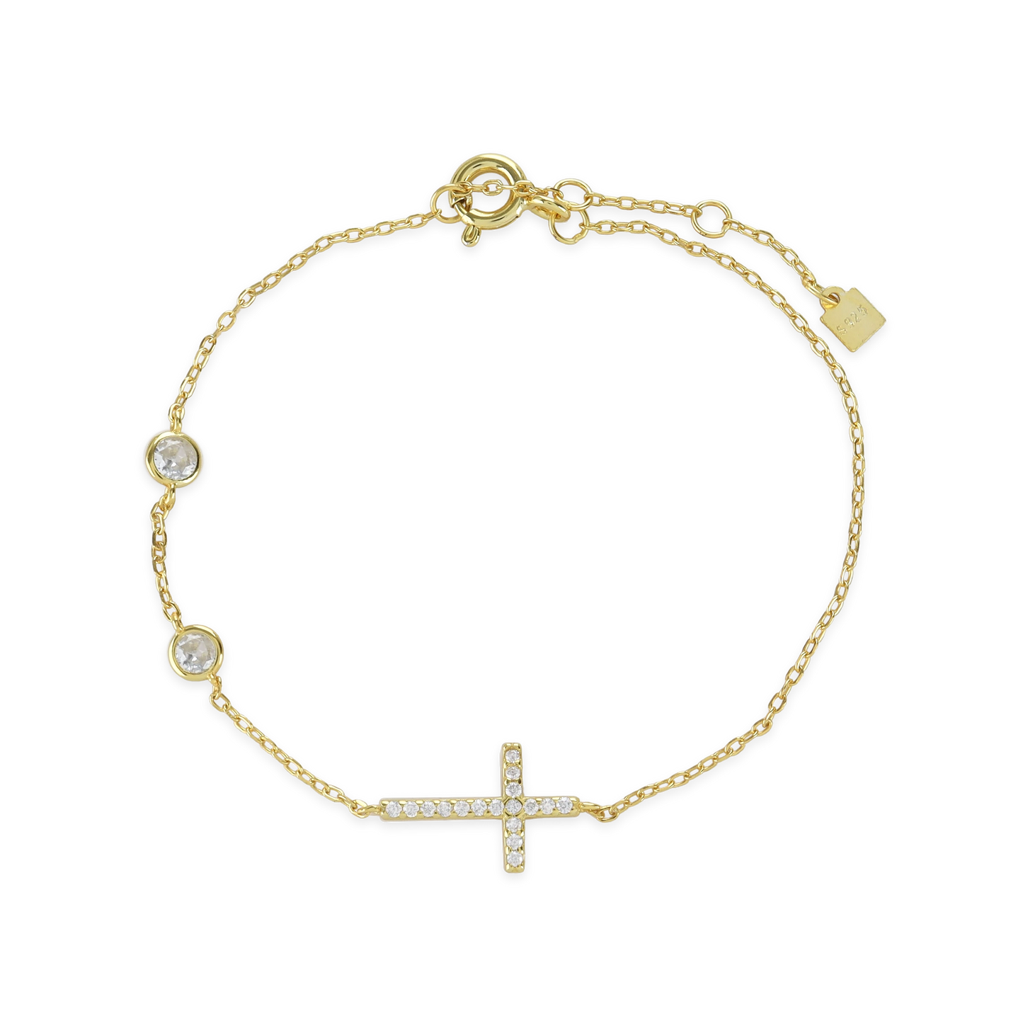 FINE CROSS BRACELET