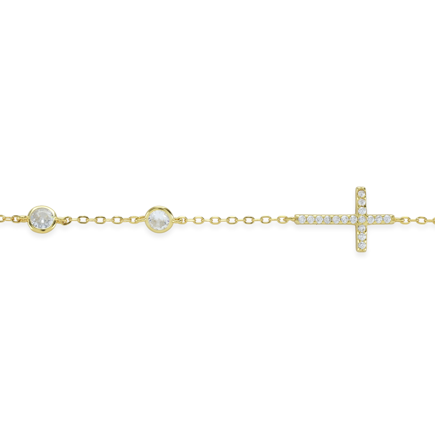 FINE CROSS BRACELET