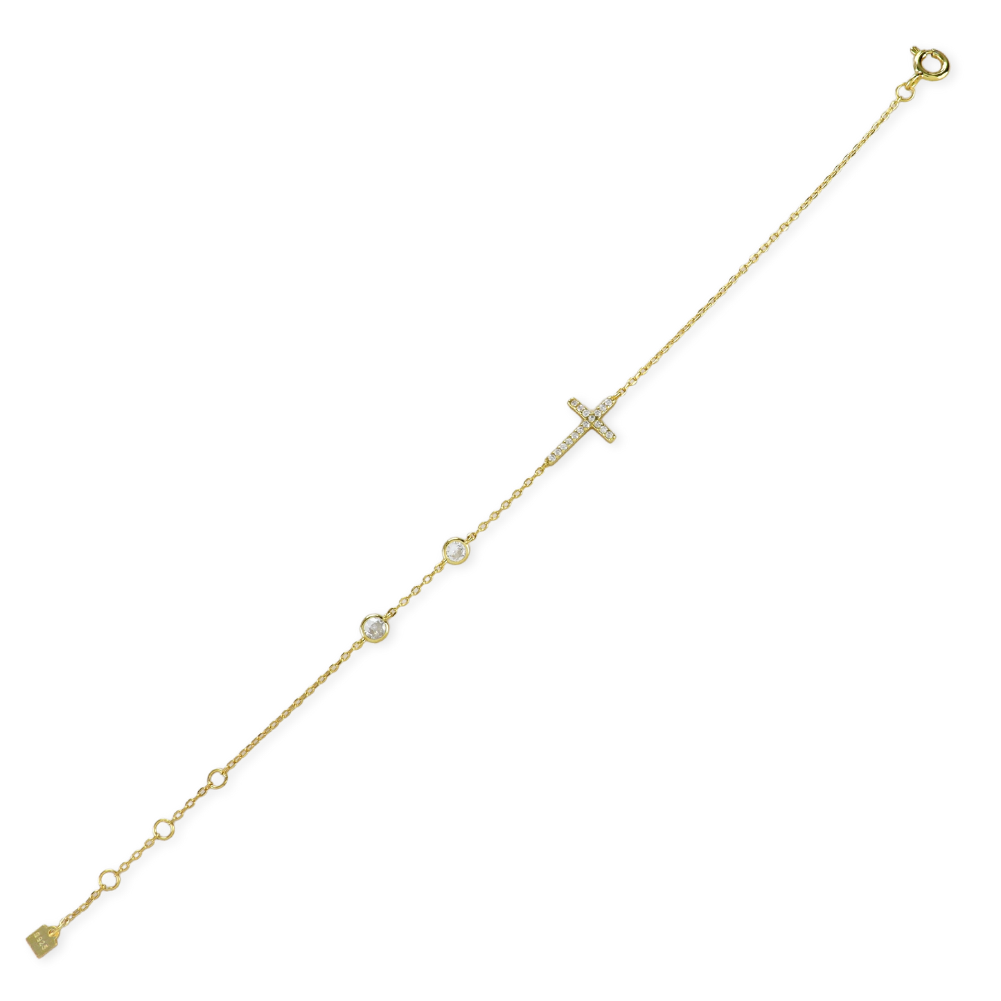 FINE CROSS BRACELET