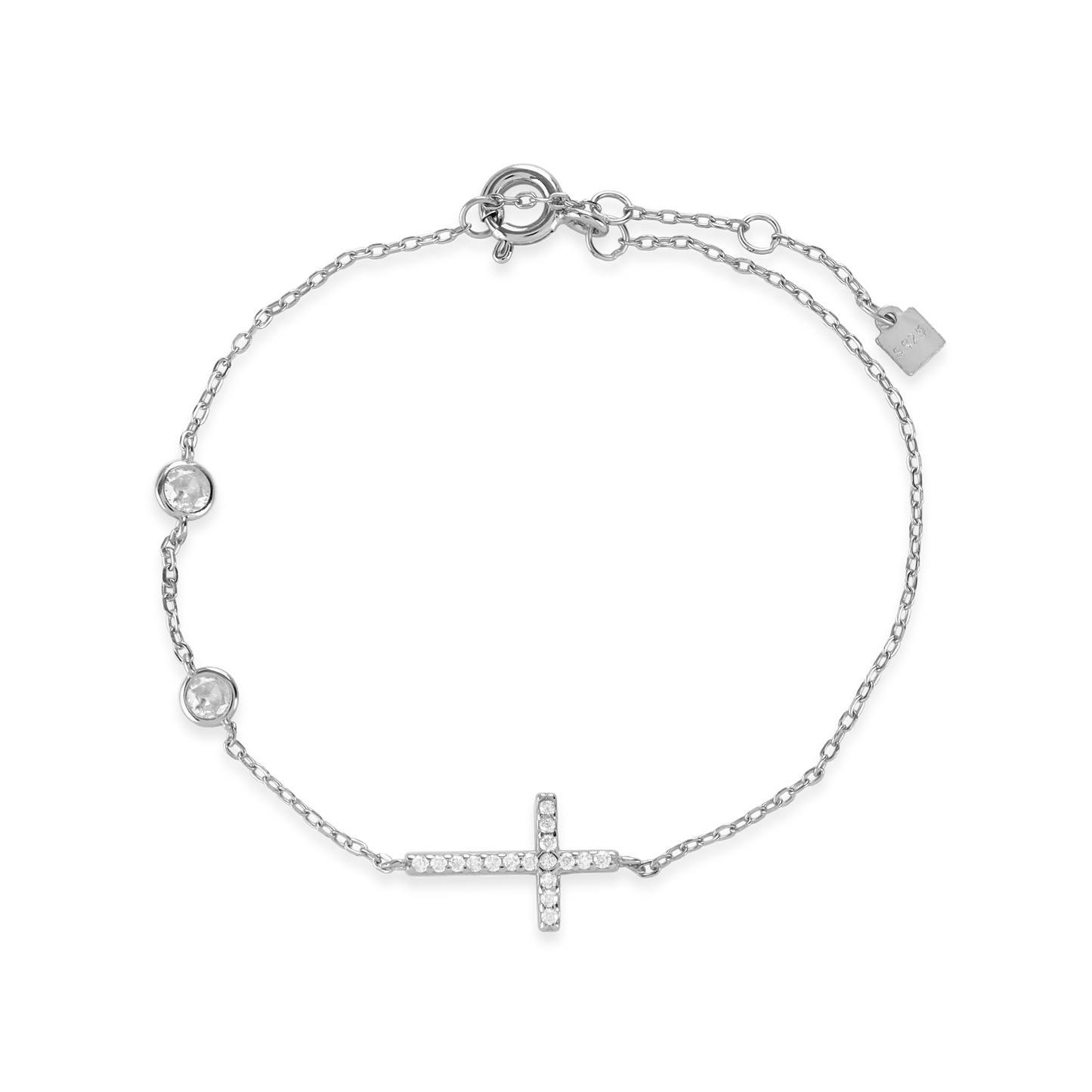 FINE CROSS BRACELET