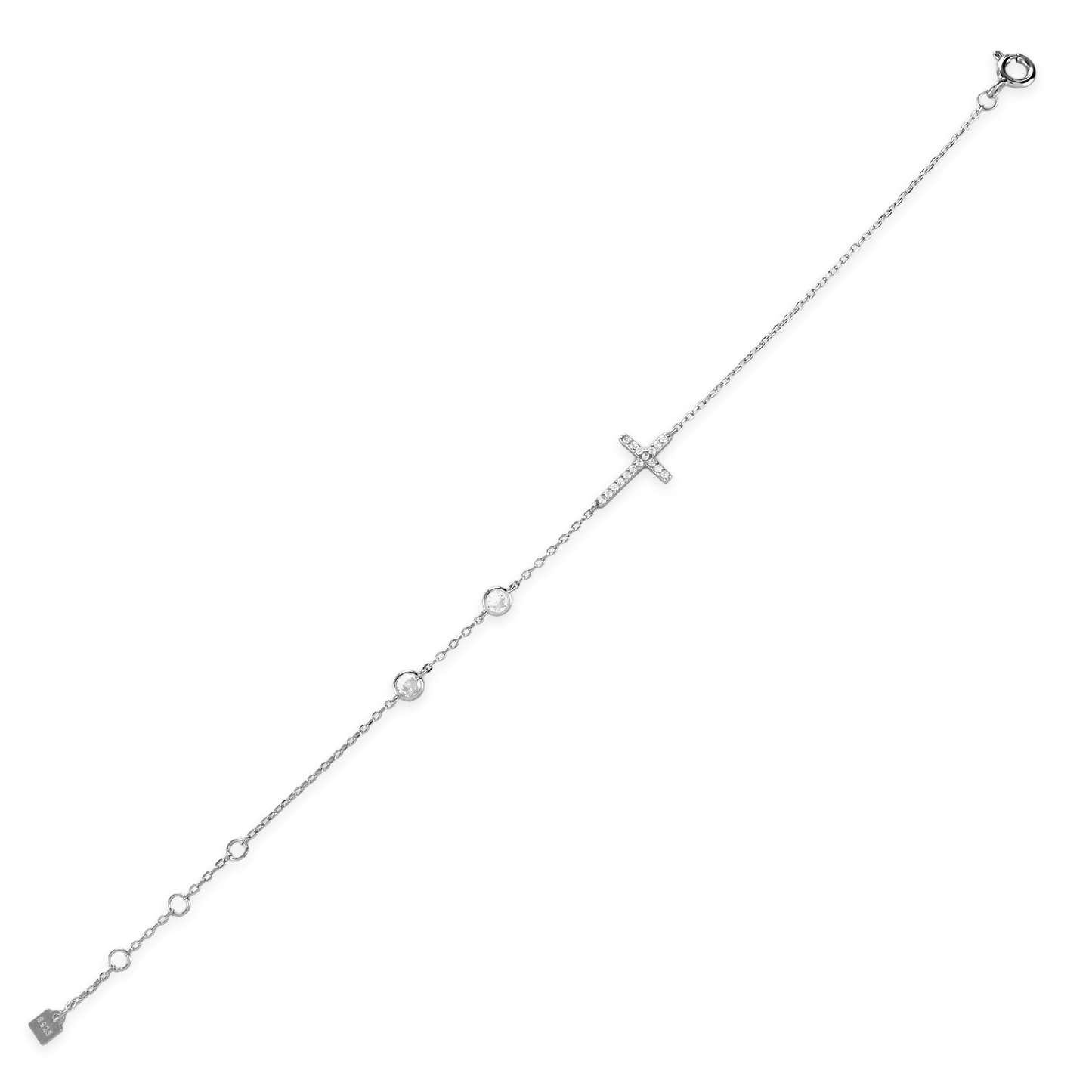 FINE CROSS BRACELET