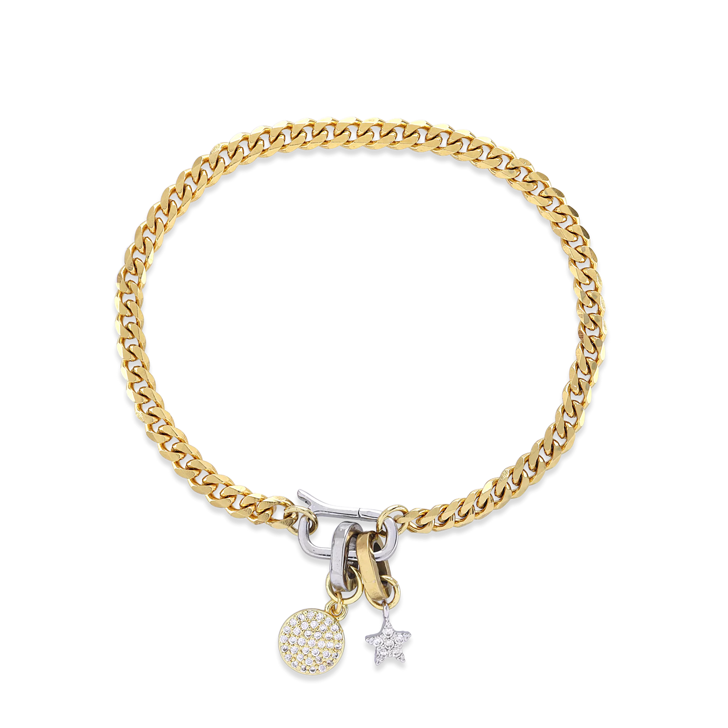 CAN OPENER STAR CHARM BRACELET