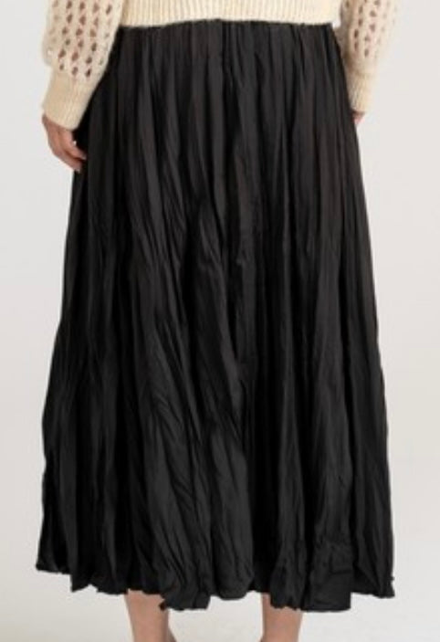 Crinkle Maxi Skirt