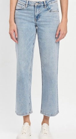 Mid Rise Crop Denim