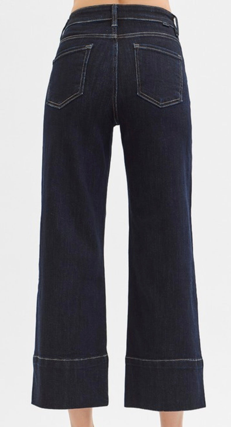 Dark Denim Crop Jeans