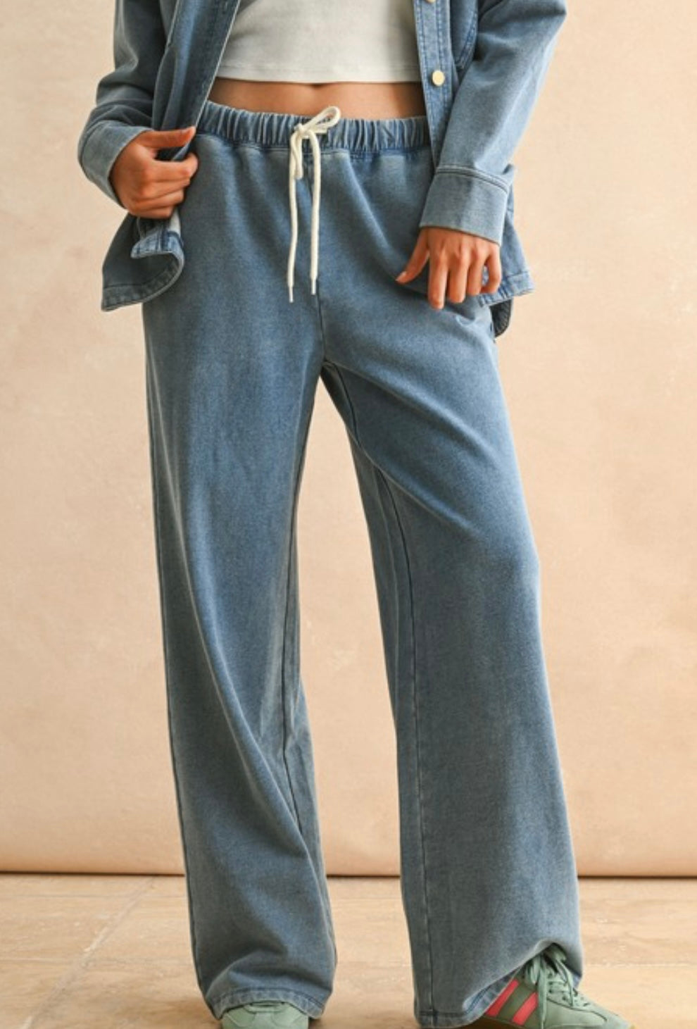 Washed Knit Pants