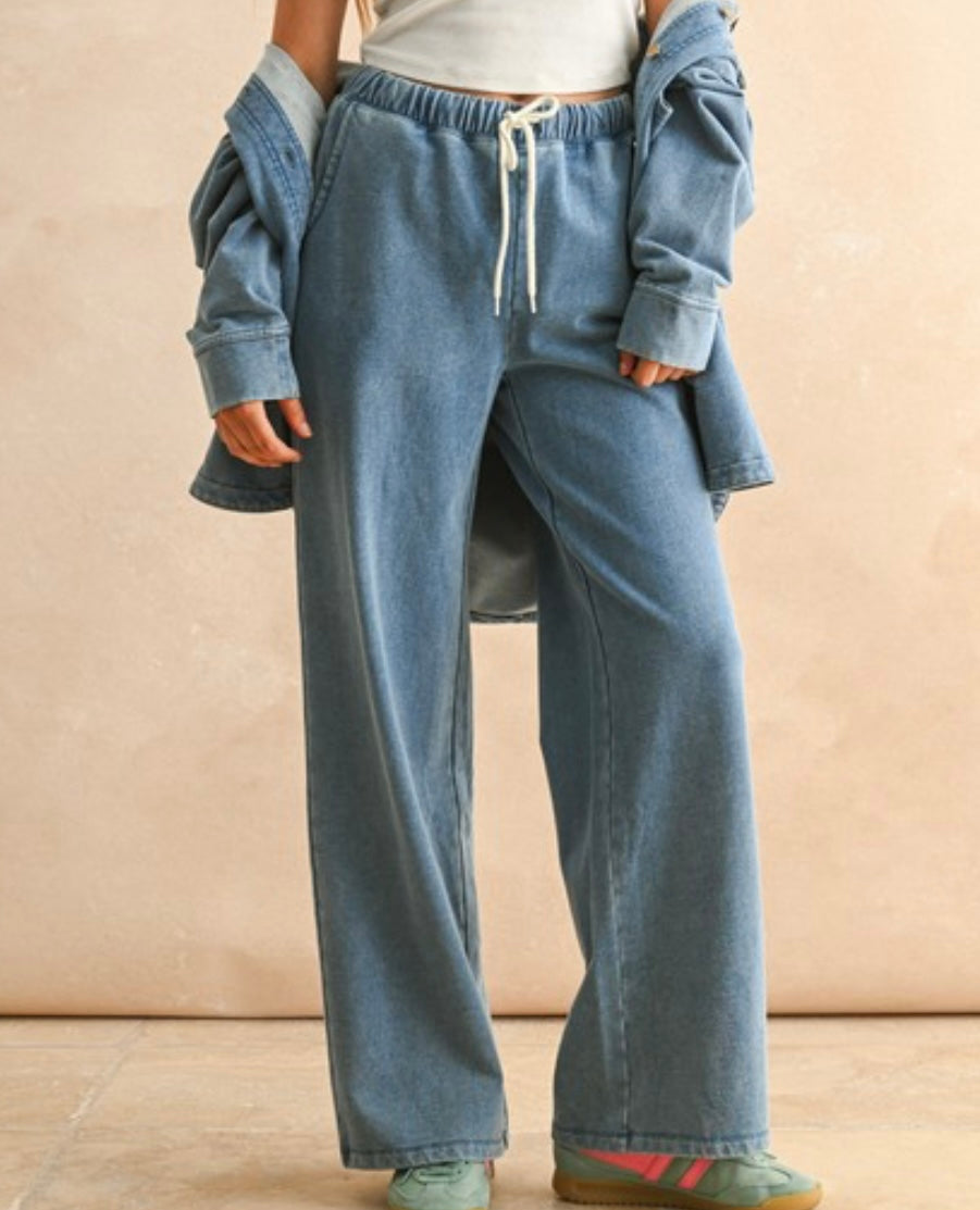 Washed Knit Pants