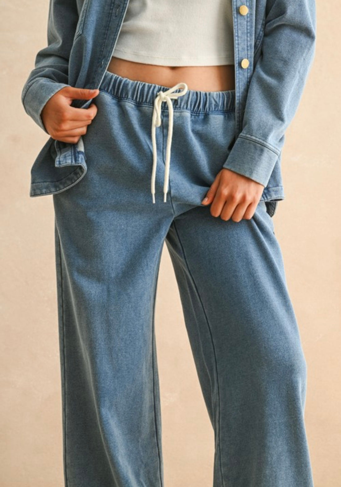 Washed Knit Pants
