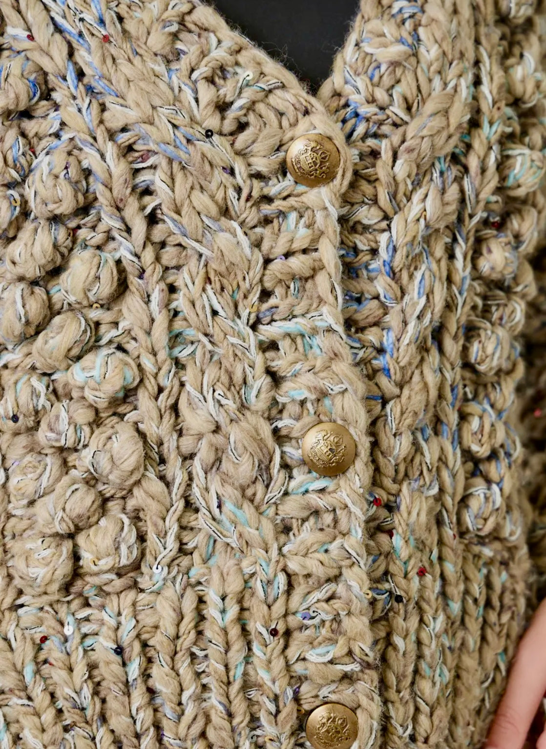 Chunky Flecked Cardigan