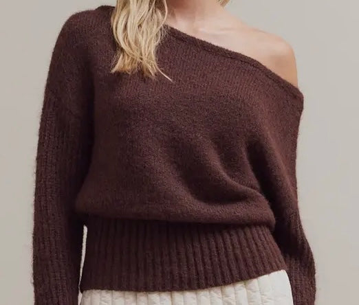 Off Shoulder Sweater