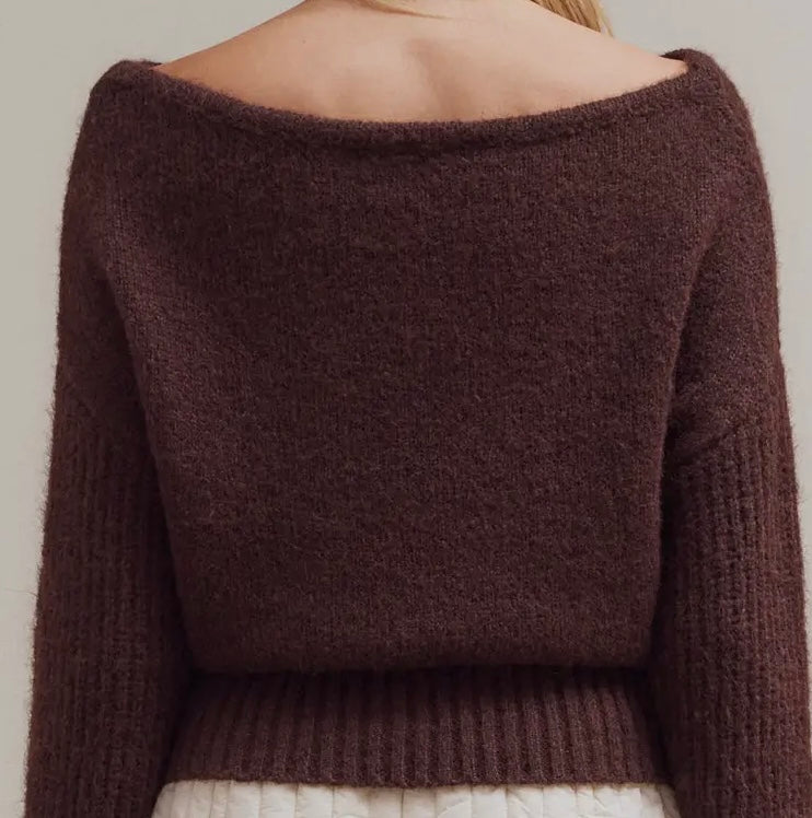 Off Shoulder Sweater