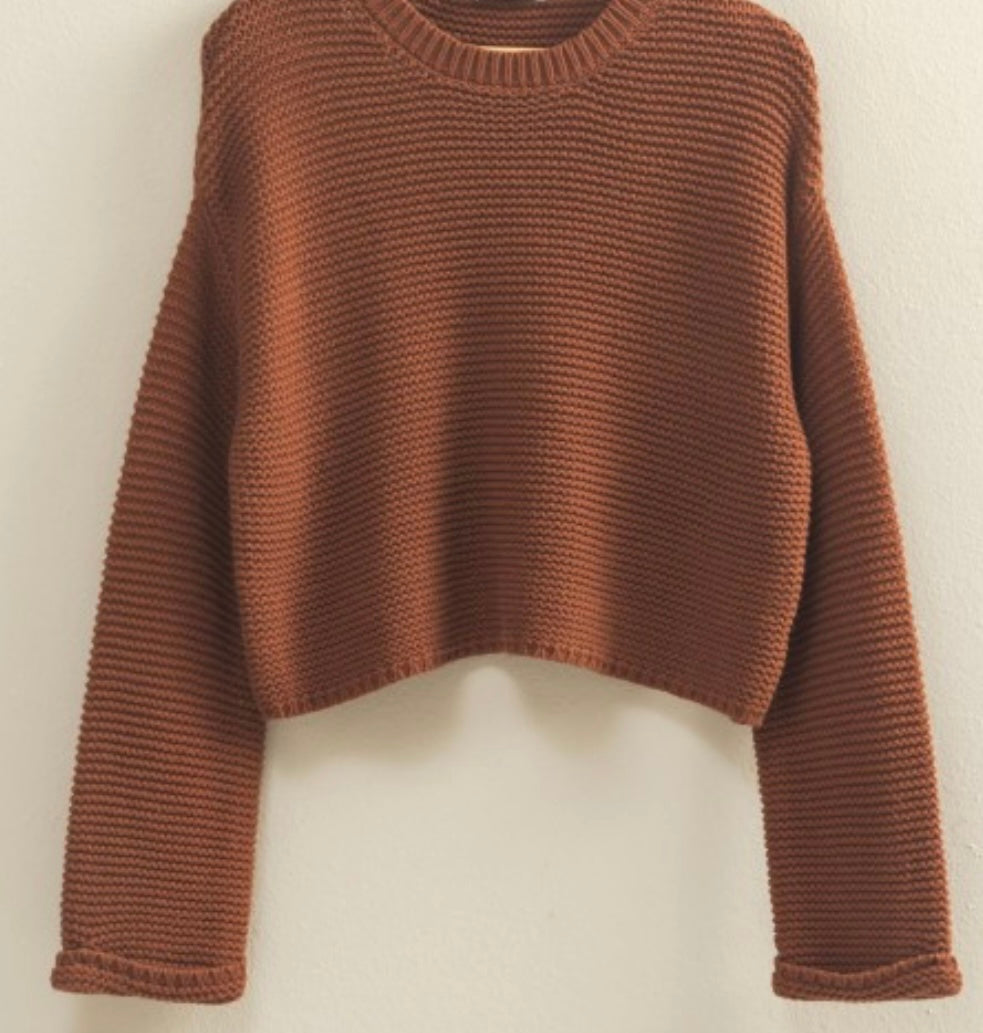 Textured Knit Sweater