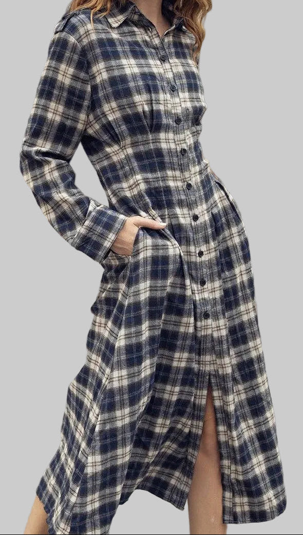 Plaid Maxi Dress