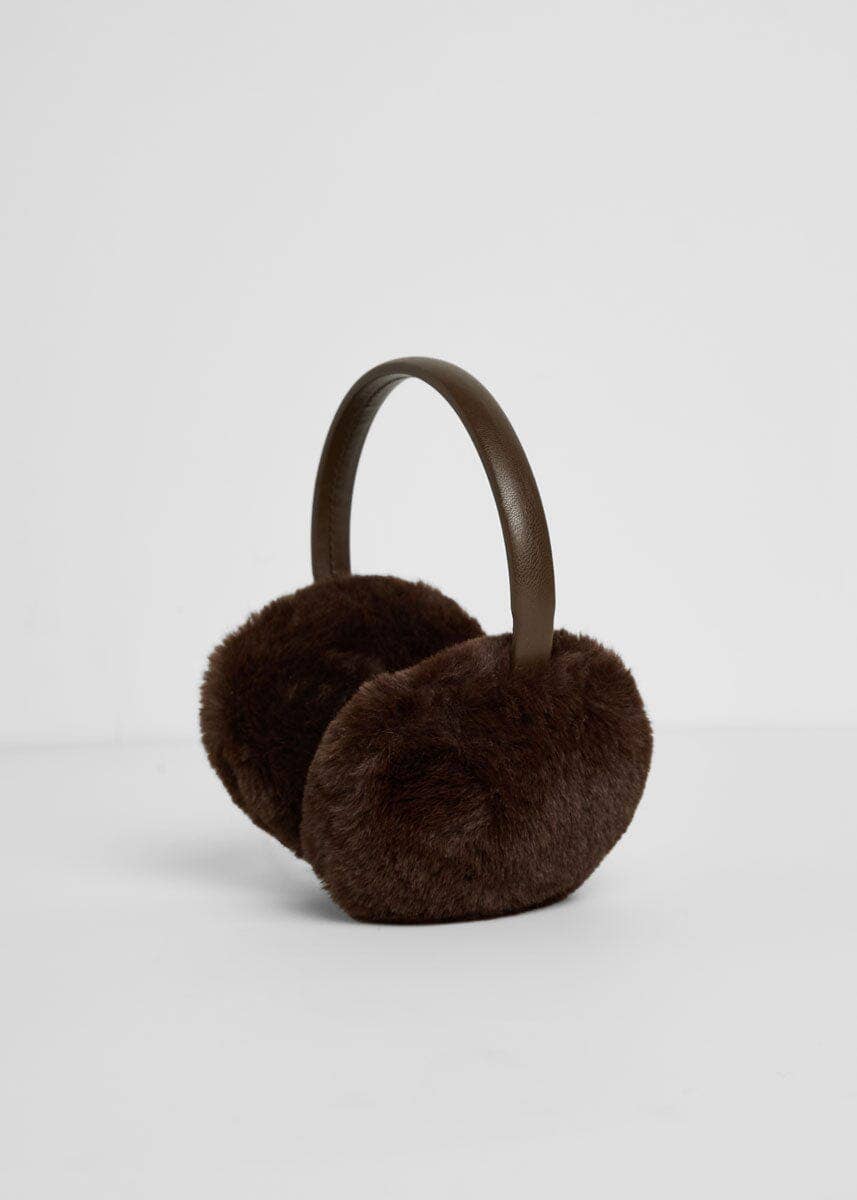 Chocolate Faux Fur Earmuffs