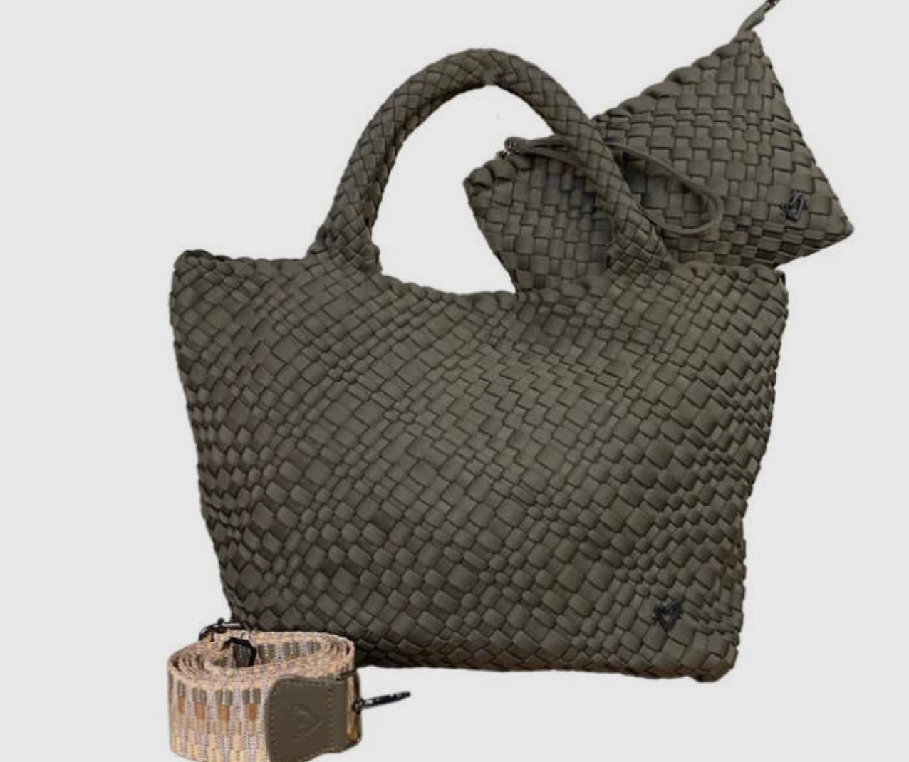 Deux Lux Woven Tote Bags