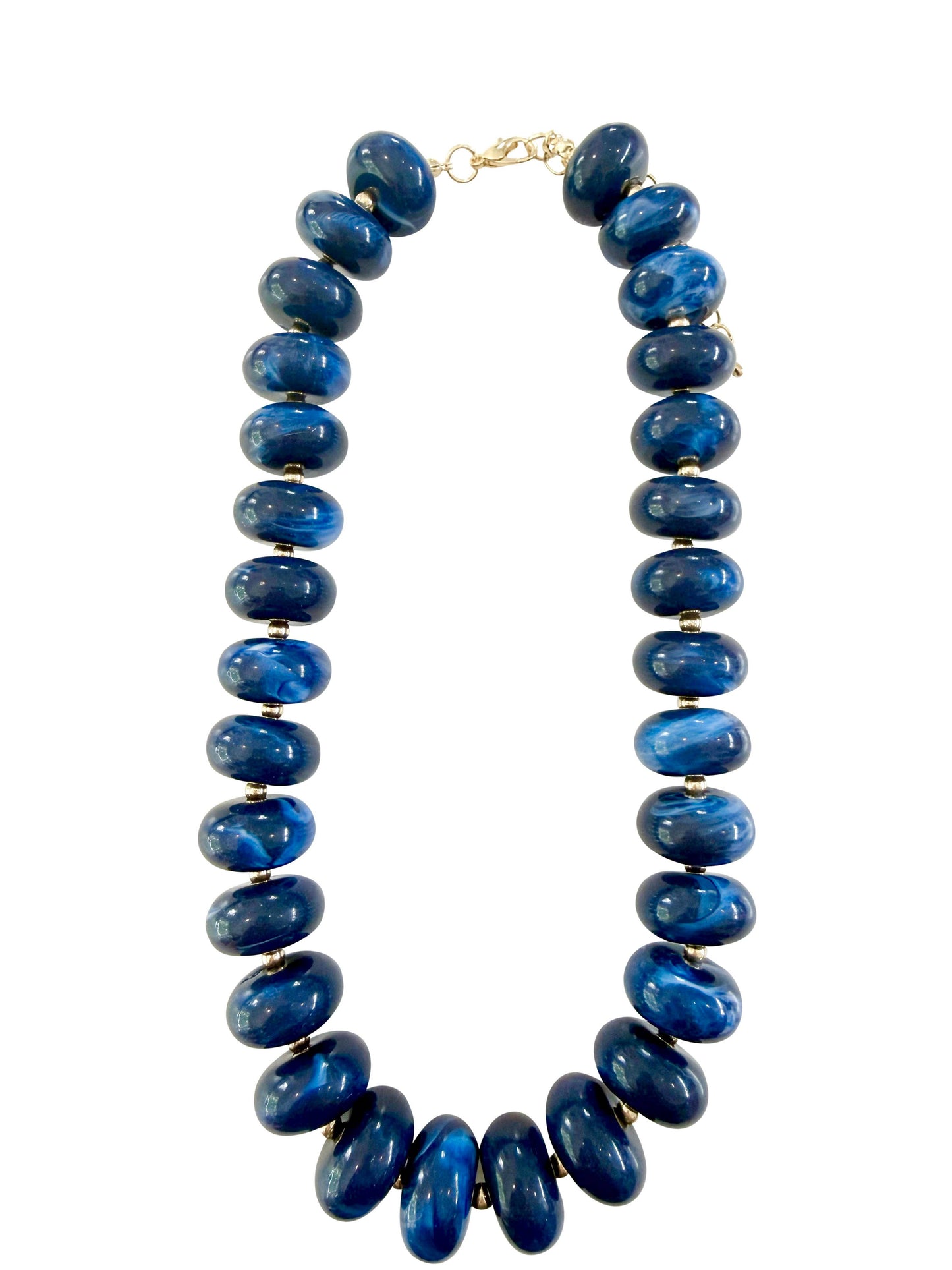 Liberty Beaded Necklace- Navy