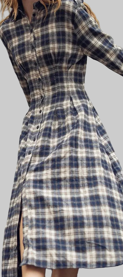 Plaid Maxi Dress