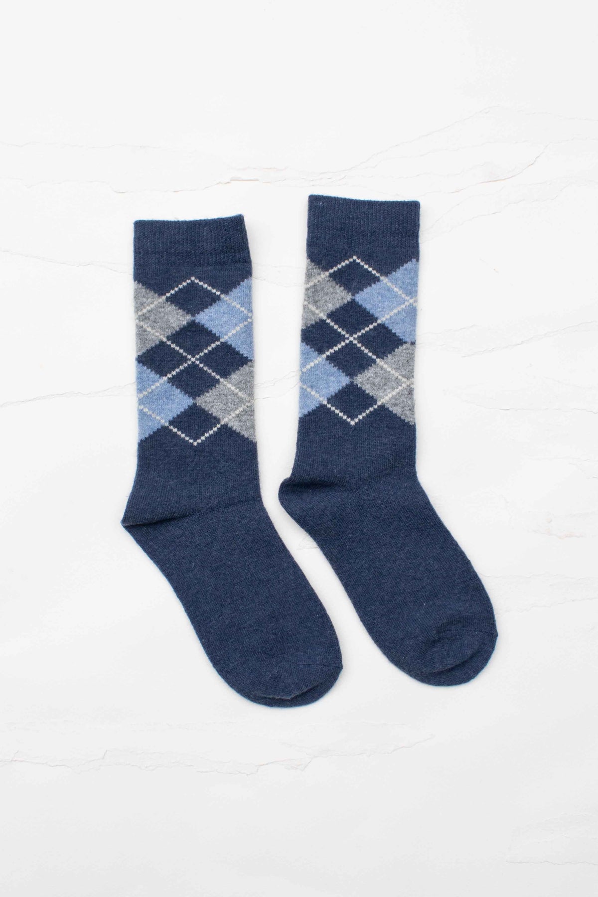 Classic Argyle Crew Socks