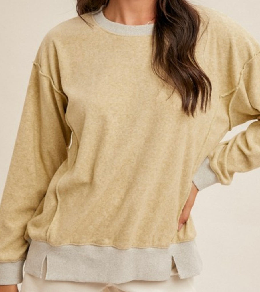 Contrast Trim Sweatshirt