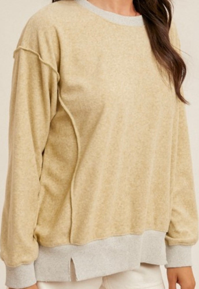 Contrast Trim Sweatshirt