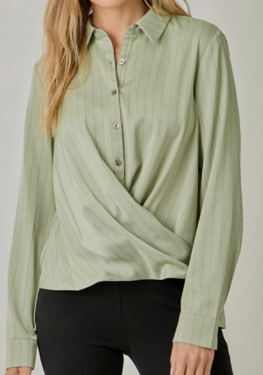 Twisted Botton Blouse