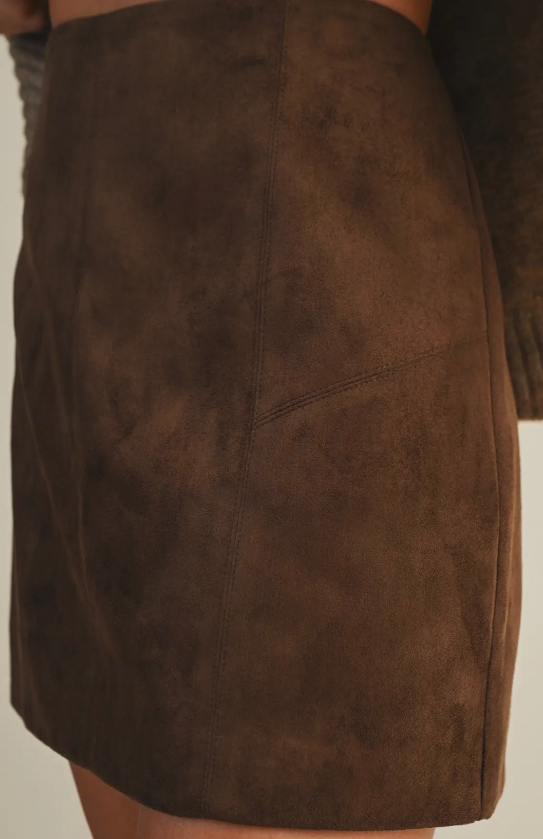 Suede Mini Skirt