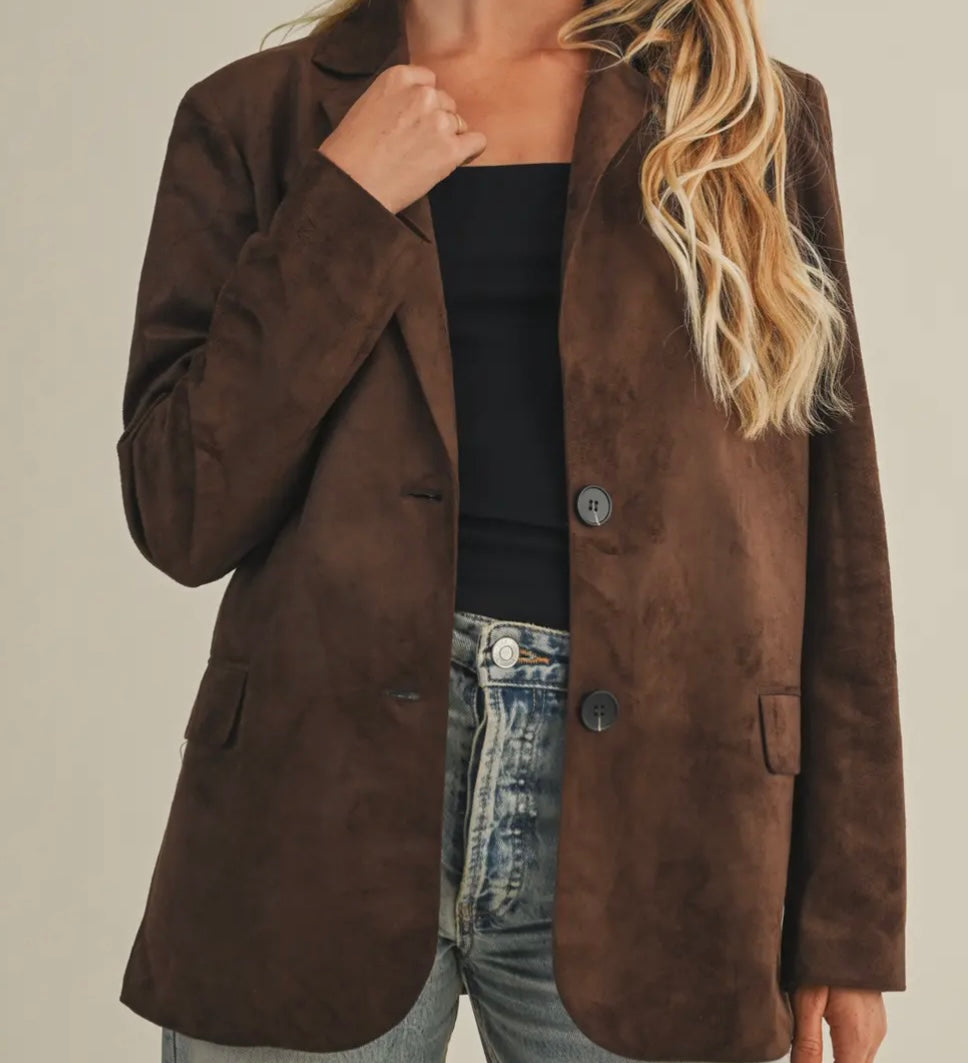 Suede Blazer