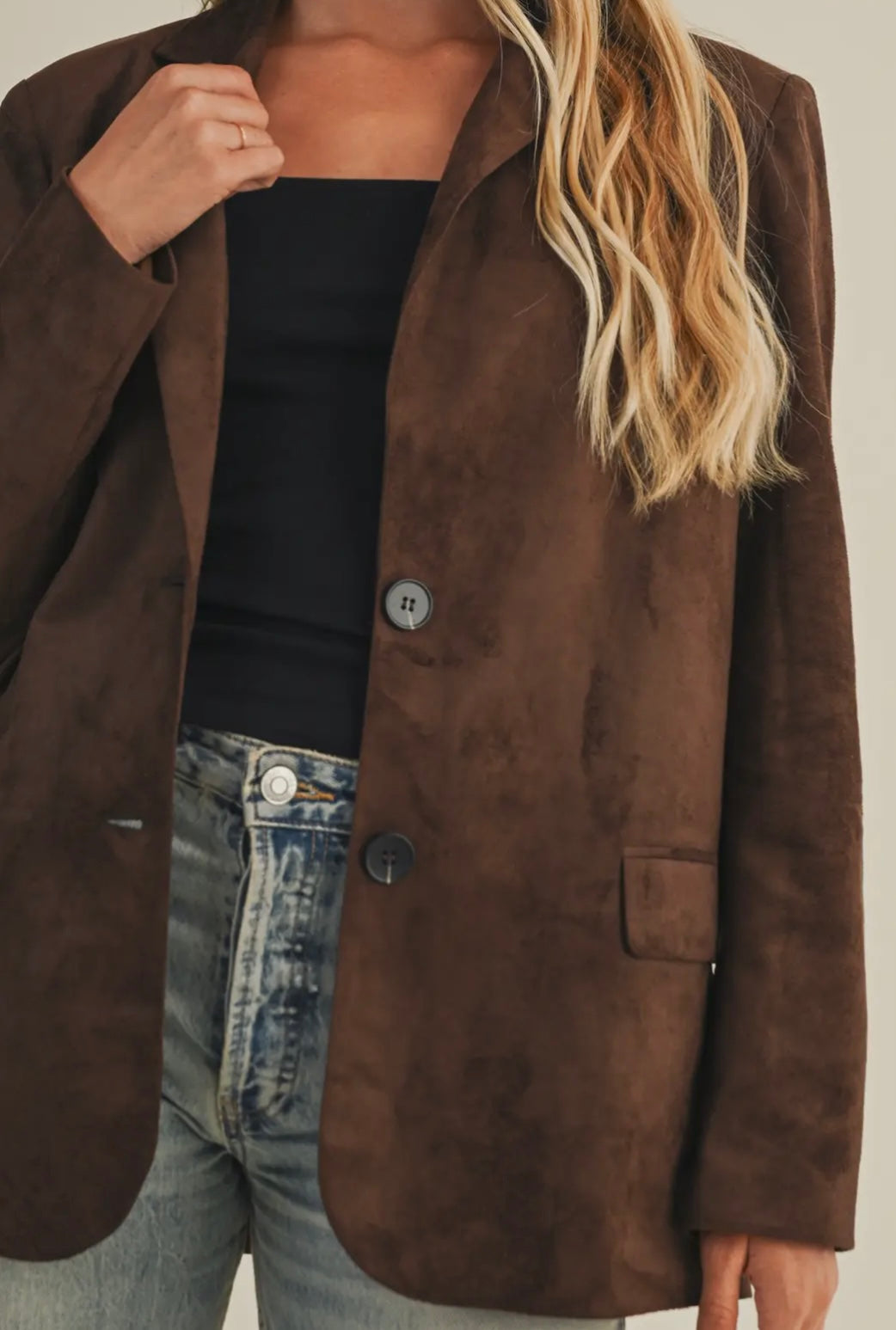Suede Blazer